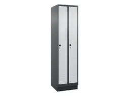 locker,HxBxD 1950x500x500mm,2vak,vak B 250mm,draaigrendel,sokkel