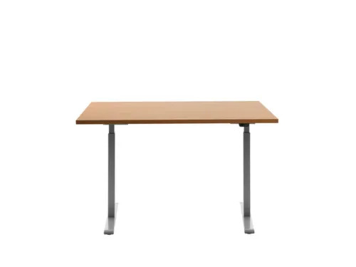 Elektrisch ihv bureau,HxBxD 700-1200x1200x800mm,blad beuken