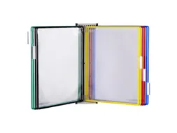 Zichtpanelensysteem wand Tarifold magnetisch A4 10 tassen assorti