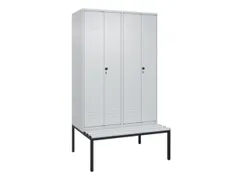 locker voor scheiding van kleding,HxBxD 2120x1200x815mm,4vak