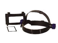 Hoofdband met zweetband en zwarte knoppen