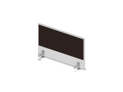 opzetpaneel bureau aanbouw zijkant Bl-wit BN2036-bruin 800mm