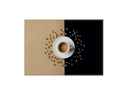 Placemat 45x32cm PVC Koffiekop 6 Stuks