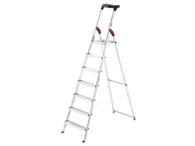 staande trap,eenzijdig,7trede(n),Stand H 1,5m,balk L 2,32m