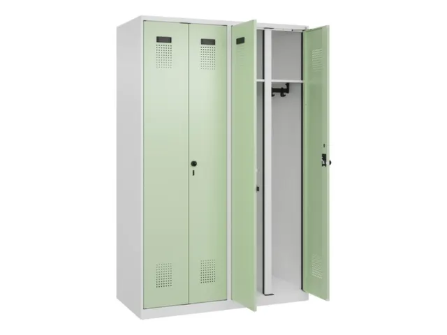 locker voor scheiding van kleding,HxBxD 1850x1200x500mm,4vak
