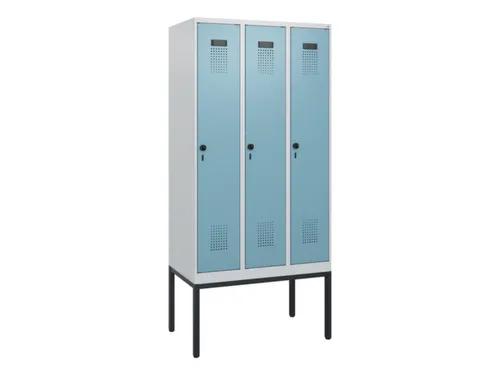 schoollocker,HxBxD 1950x900x500mm,3vak,vak B 300mm,draaigrendel
