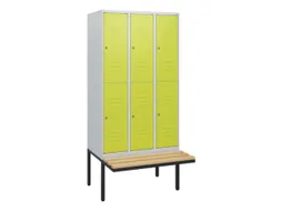 Dubbeldekse dekenkist,HxBxD 1950x900x815mm,3x2vak.,vak B 300mm