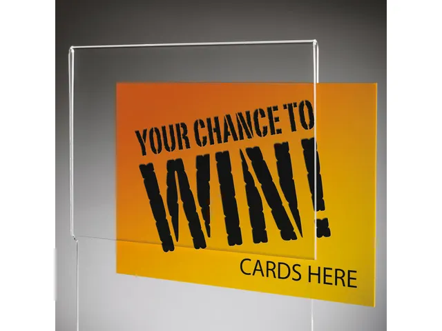 Aktiebak Transparant Folderhouder 21X36X21Cm + Insteek Visitekaart