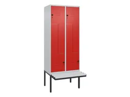 Z-garderobekast,HxBxD 2120x800x815mm,4vak,vak B 400mm,draaigrendel