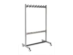 Garderoberek Aluminium 16 Hoed-/Jashaken Dubbelzijdig 1700x1000x600mm