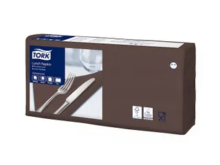Tork 477208 Lunchservet 33x33cm 2-laags 1/4 vouw 10x200st Bruin - 3