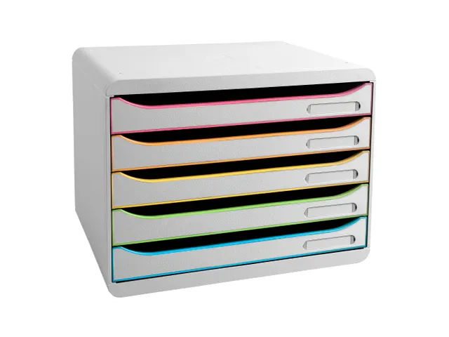 Exacompta Big Box Plus Horizon Ladekastje Kunststof Wit 5 Lades