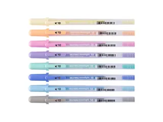Gelschrijver Sakura Gelly Roll 1.0mm Moonlight 10 Pastel 8 stuks - 2