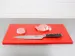 Hygiplas Snijplank glad LDPE 45x30x1cm Rood
