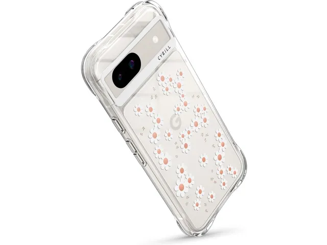 Spigen Case ACS07277 Google Pixel 8A Cecile Wit Daisy