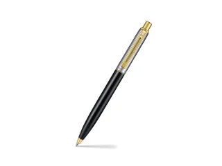 Balpen Sheaffer Sentinel 335 gloss black, PVD gold plated trims - 2