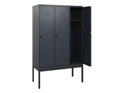 locker,HxBxD 1950x1200x500mm,3vak,vak B 400mm,draaigrendel