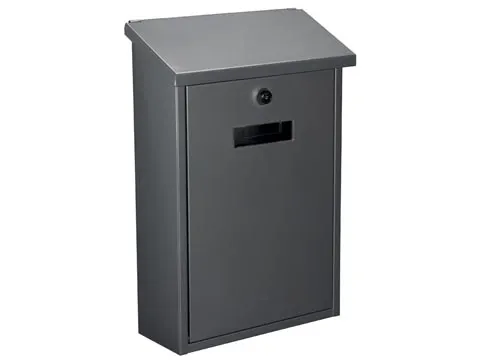 Rio Brievenbus Zilvergrijs Wand- en Paalmontage Incl. 2 Sleutels