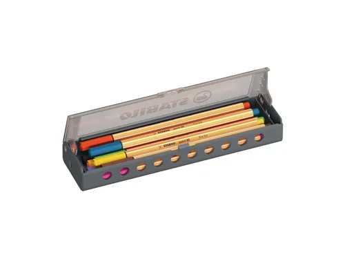 Fineliner STABILO point 88 Fijn clickset à 10 kleuren