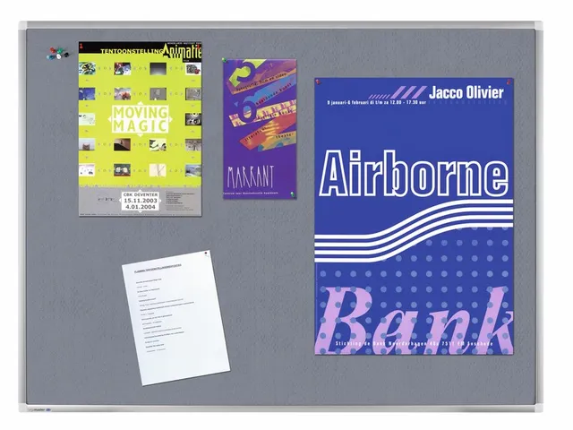 Premium Prikbord Textiel Grijs 60x90Cm