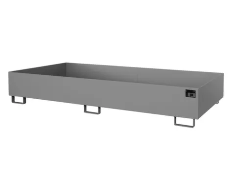 stellingopvangbak,opvangvol. 540l,HxBxD 300x2650x1300mm,staal,RAL7005