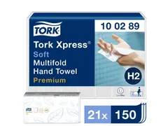 Tork 100289 Xpress Handdoek Premium H2 I-vouw Soft 2-laags 3150 stuks