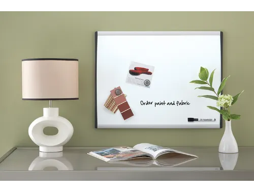 Nobo droog uitwisbaar whitebord met gewelfde lijst 58.5x43cm