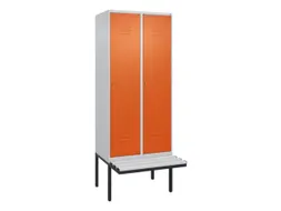locker voor scheiding van kleding,HxBxD 2120x800x815mm,2vak