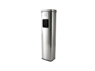Afvalbak met asbak BRASQ 20 liter AT400 rvs - 1