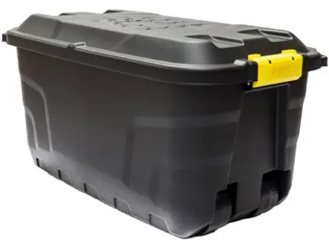 Boîte De Rangement Sur Roulettes 75 Litre, Noir