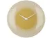 Horloge murale Nextime dia 50cm verre sphérique bleu plastique Deep