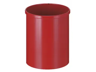 Ronde Papierbak Metaal 15 Liter Rood - 1