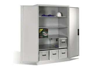 Draaideurkast 1950x1200x400mm 4 Legborden Draagvermogen 110kg Ral7035 - 2