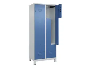 Z-garderobekast,HxBxD 1950x800x500mm,vak B 200/400mm,cil.-slot,voeten - 2