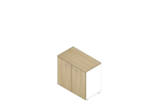 kantoorkast,HxBxD 730x800x450mm,1xhouten vloer,2ordnerhoogte,romp wit