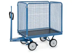 Handtrekwagen Trekoog 6443vz 700kg 1200x800mm Draadgaas Massief Rubber