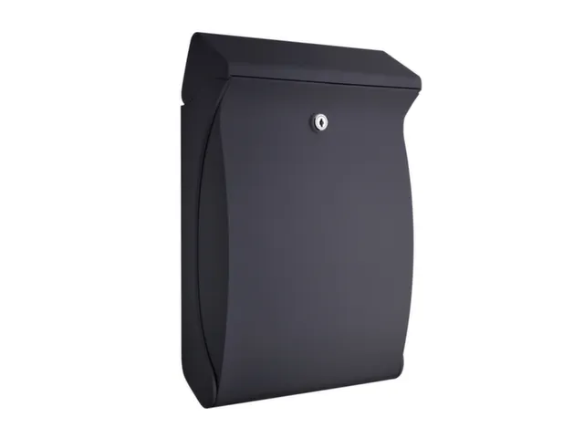 muurbrievenbus,kunststof,antraciet,HxBxD 419x271x129mm,inworp boven