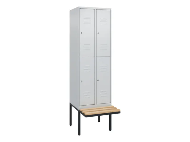 Dubbeldekse dekenkist,HxBxD 2120x600x815mm,2x2vak.,vak B 300mm