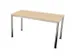 Vergadertafel Hxbxd 74x140x70cm 4-poots Verchroomd Ne-esdoorn