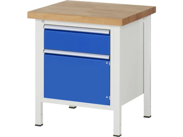 werkbank,HxBxD 840-1040x750x700mm,beukblad,draagverm. 1250kg,4voeten