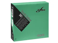Infibra Servet I-0714 40x40cm 1/4 vouw 2-Laags Donker groen 1200 Stuks