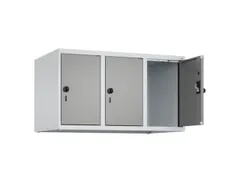 opzetkast,v. locker,3vak.,vak B 300mm,HxBxD 500x900x500mm,draaigrendel
