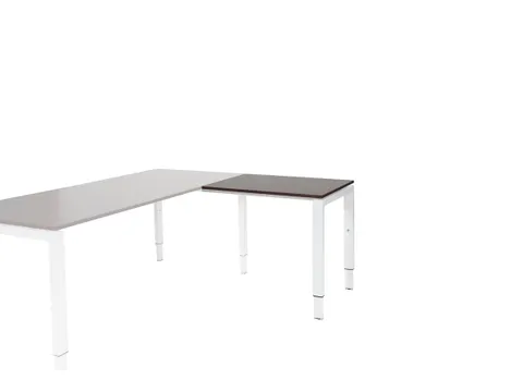 Domino Aanbouw Hoogte Verstelbaar 800x600mm Logan Eiken 25mm Wit