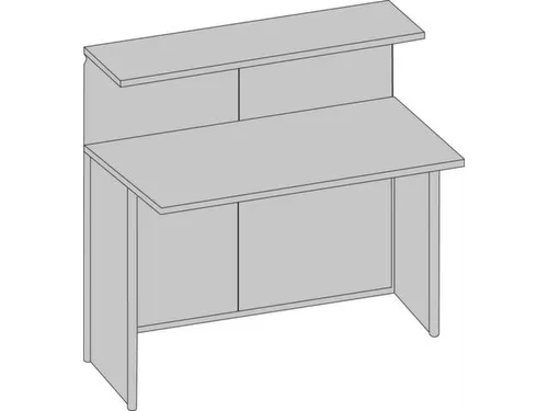 Balieprogramma Genua Basiselement Staal 1150x1160x700mm Beuken Decor