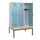 locker met bank,HxBxD 1950x1200x815mm,3vak,vak B 400mm,draaigrendel