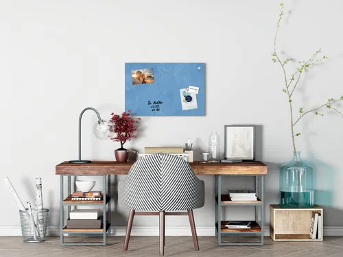 Glas Magneetbord Sigel Artverum Blue Structure Mat 60x40cm