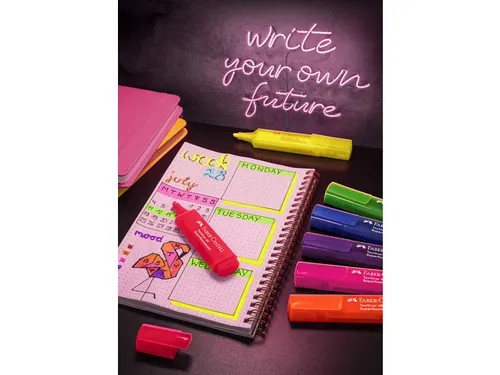 Markeerstiften Faber-Castell 46 Neon 8 stuks in karton etui