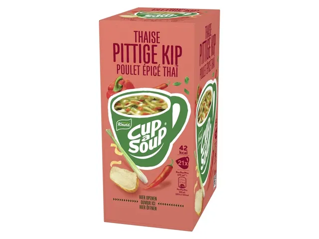 Cup a Soup Knorr Thaise pittige kip 175ml doos 21 stuks Voordeelbundel