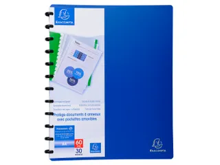Showalbum PP ring 30 tas A4 blauw - 12