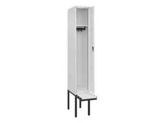 locker met bank,HxBxD 2120x300x815mm,1vak,vak B 300mm,cilinderslot - 1